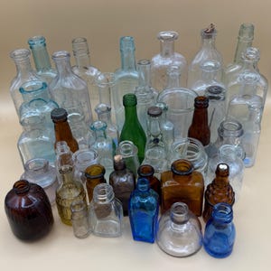 Vintage Apothecary Jar Assortment – Wheaton Bottles, Collectible Decors