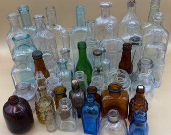 Vintage Apothecary Jar Assortment – Wheaton Bottles, Collectible Decors