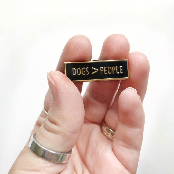 Dogs People Pin Dog Lover Enamel Pin Gifts for Dog Etsy