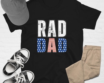 Dad Shirt with American Flag, Father's Day Shirt, Patriotic American Dad Shirt, 4Th Of July Shirt, American Flag Dad T Shirts, Gifts For Dad