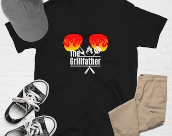 グリルファーザー お父さんのバーベキューTシャツ 父の日 グリル お父さん グリル お父さん お父さんシャツ お父さんへのギフト 父の日ギフト 料理シャツ グリルシャツ