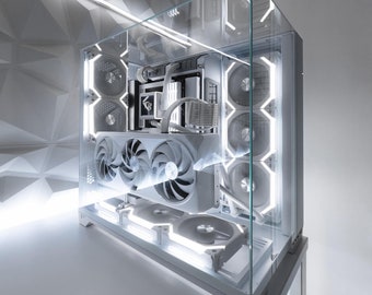 White Gaming PC | "Snowblind" Custom High-End Computer | 5090 | i9-14900KS | 64GB DDR5 | Build for your budget | Payment plans available