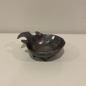 Vintage Pewter Fish Bowl- The Wilton Co RWP- Candy Dish- Trinket Dish- Soap Dish- Free Shipping