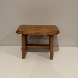 Small Wood Vintage Stool- Step Stool, Wood Riser, Plant Stand, Garden Seat- Free Shipping