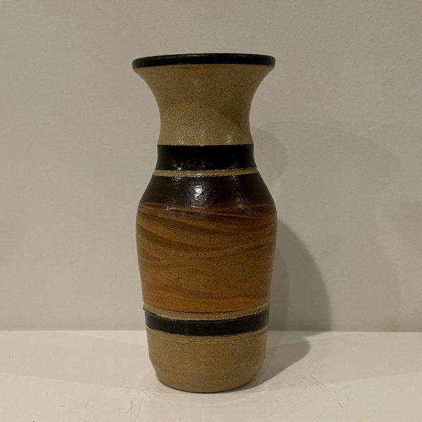 Vintage Bloomington Hand Thrown Pottery Vase- Free Shipping