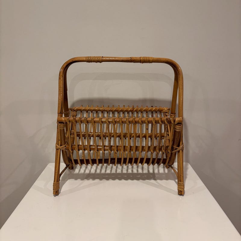 Bamboo Magazine Rack