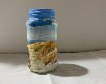 vase, glass vase, ocean decor, beach decor