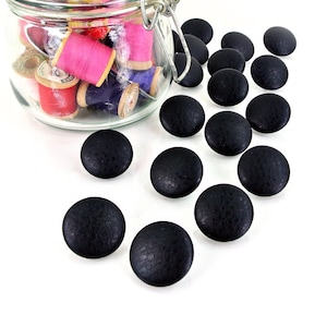 VINYL 1-1/2 Inch #60L 38mm Extra Large Vinyl, Textured Fabrics, Shank Style BUTTONS