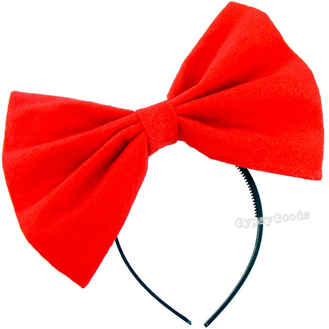 Adult Hair Bows Costume Medium or Large Red or Black Etsy