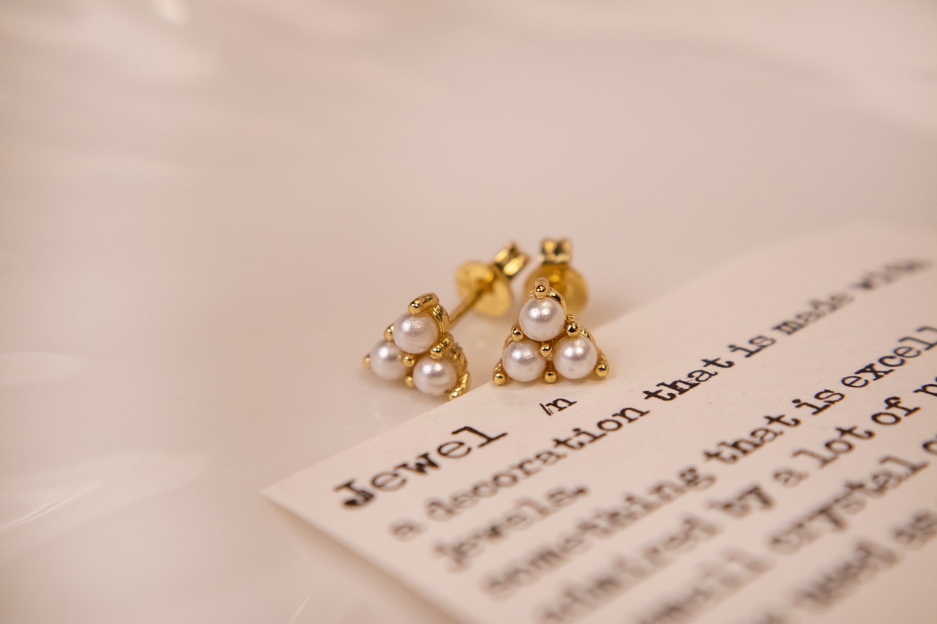 Triple Piercing Pearl Earrings - Etsy