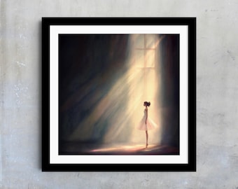 Ballerina Wall Art, Elegant Dance Print, Beautiful Ballet Poster, Graceful Dancer Artwork, Gift for Dance Lover, Dance Studio Decor