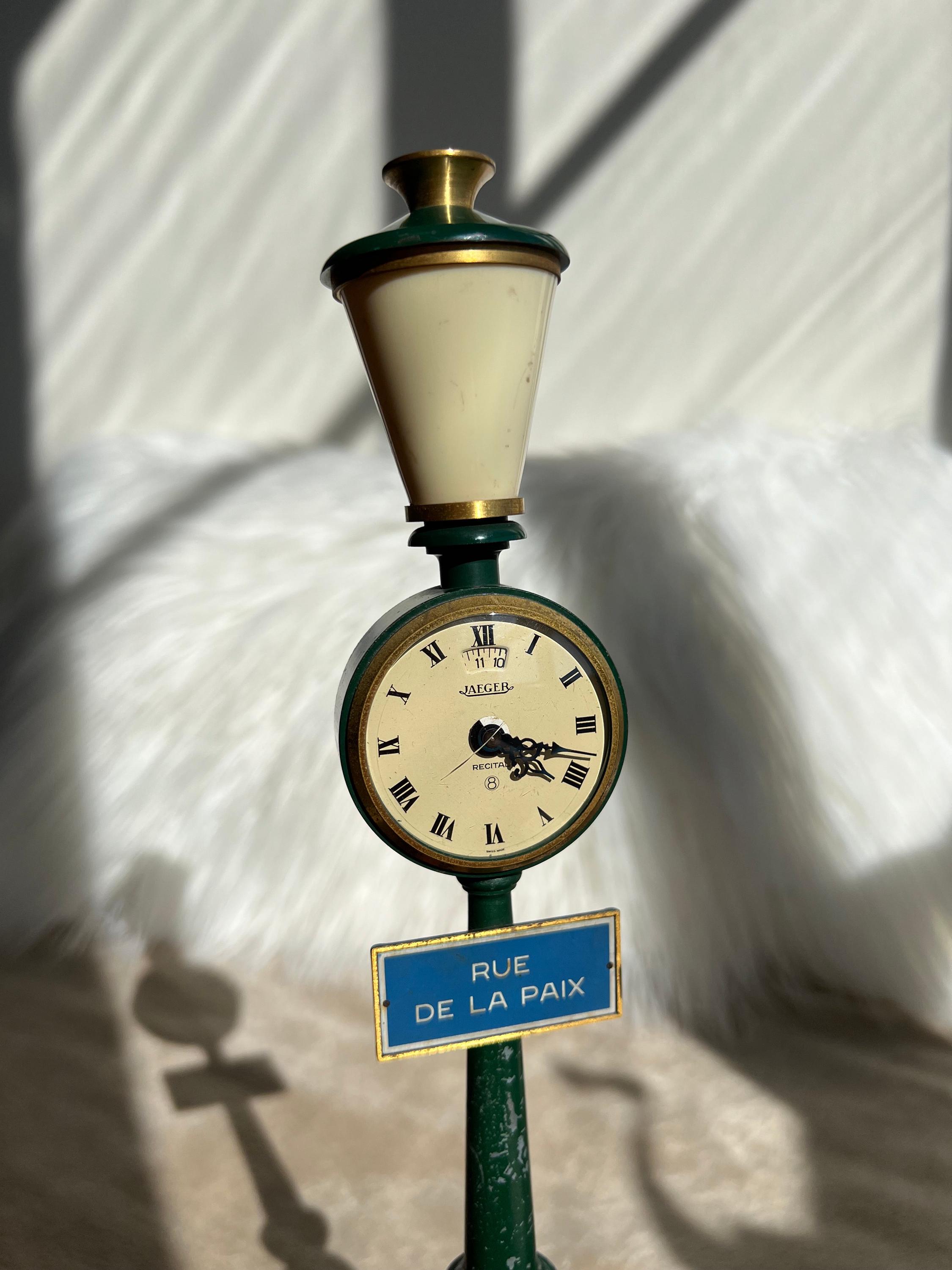 Jaeger Lecoultre Vintage Table Clock Rue De La Paix Street Jaeger Lecoultre Vintage Table Clock Rue De La Paix Street