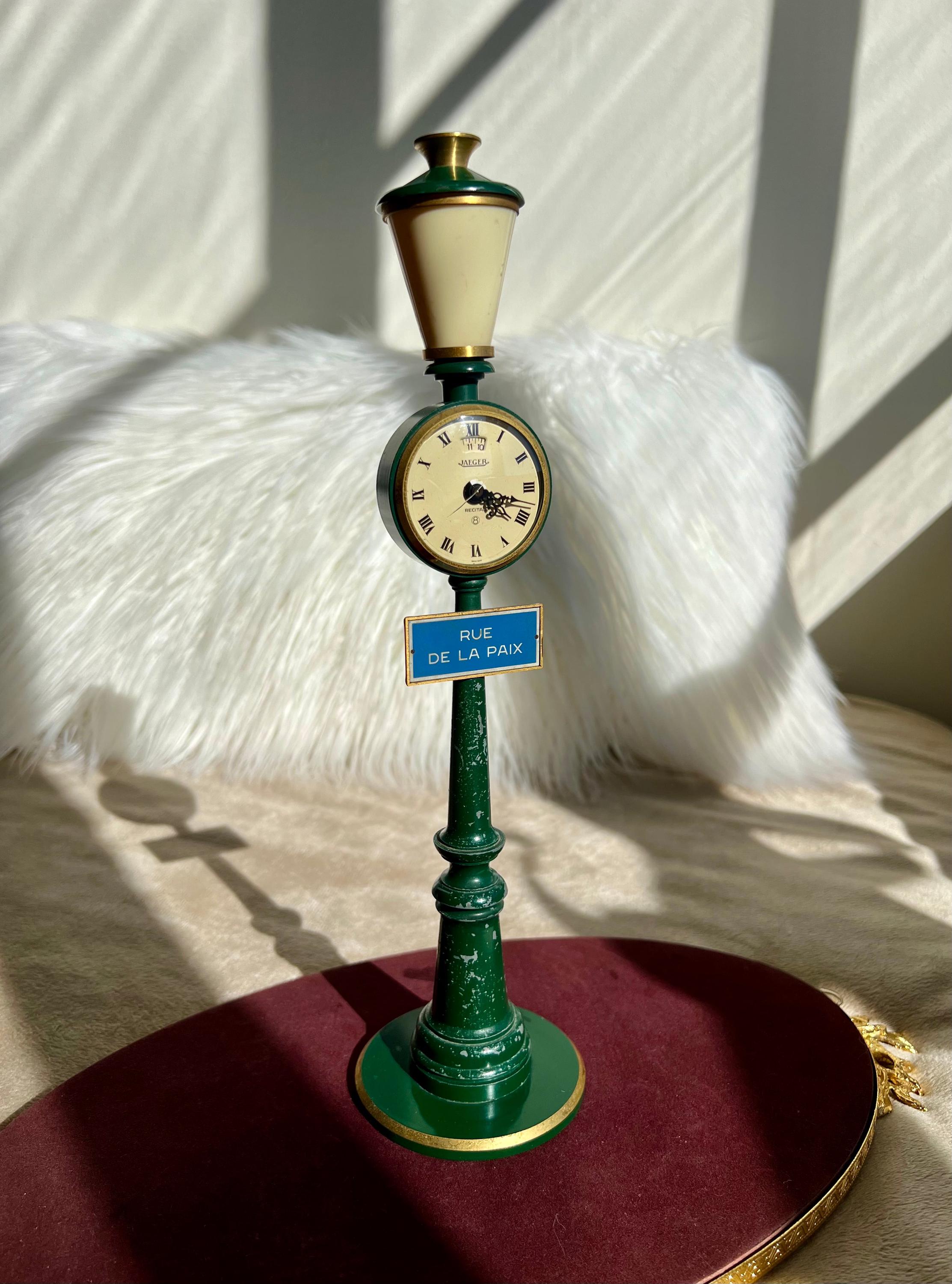 Jaeger Lecoultre Vintage Table Clock Rue De La Paix Street Jaeger Lecoultre Vintage Table Clock Rue De La Paix Street