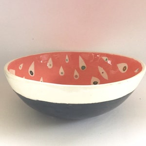 Ceramic Serving Bowl Raindrop Collection image 9