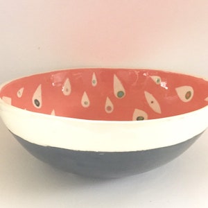 Ceramic Serving Bowl Raindrop Collection image 6