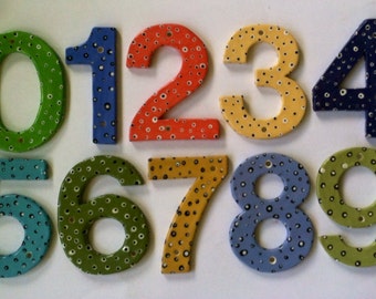 Modern House Numbers Custom made