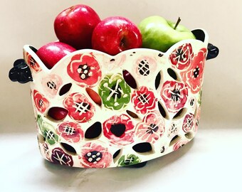 Poppy Garden Fruit Bowl