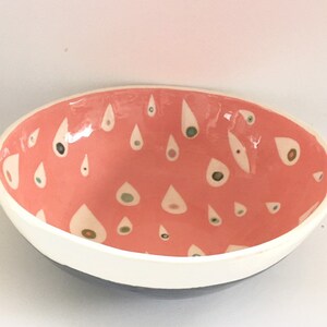 Ceramic Serving Bowl Raindrop Collection image 7