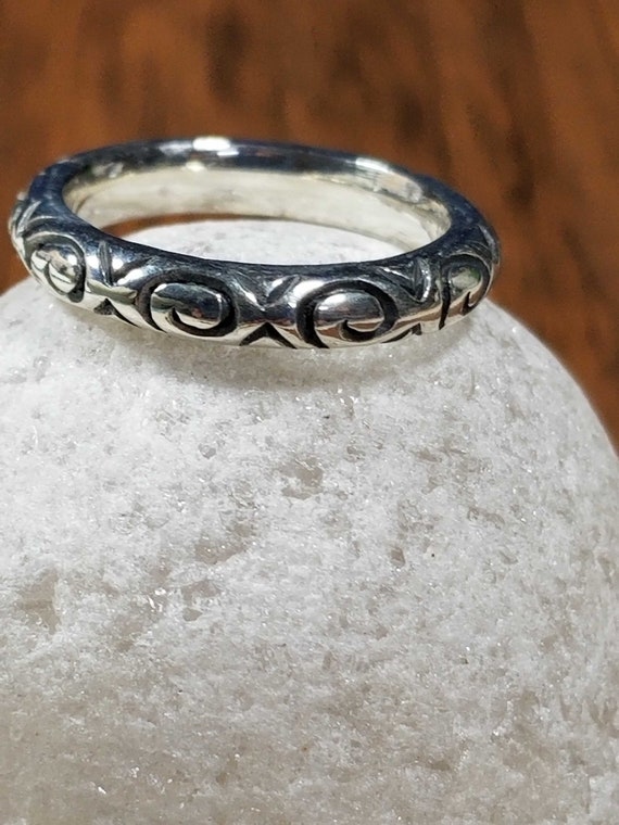 925 Spiral Ring | Mens Womens Unisex Vintage Sterl