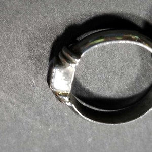 Size 6 Iolite Stone Ring, Vintage Gemstone Ring, 925 Silver Ring, Silver Ring, Sterling Silver Ring image 4