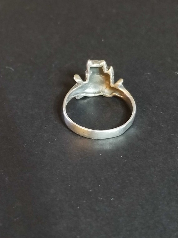 Sterling Silver Cats Ring, Vintage 925 Cat Lover … - image 4
