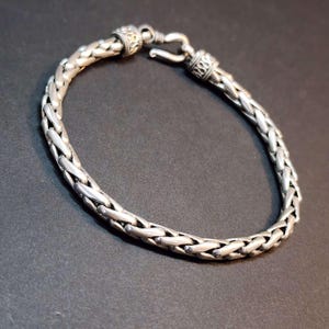9 Inch 925 Sterling Silver Bracelet, 10mm Wheat Silver Bracelet, Beautiful High Quality Birthday Gift Silver Jewelry for Him or Her, Unisex