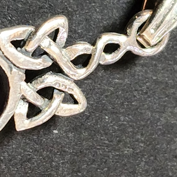 Celtic Sterling Silver Amethyst Gemstone Pendant,… - image 4