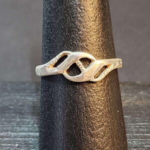 Sterling Silver Plain Ring, Knot Ring, Minimal 925 Silver Ring, Vintage Silver Unisex Ring, Teen Jewelry