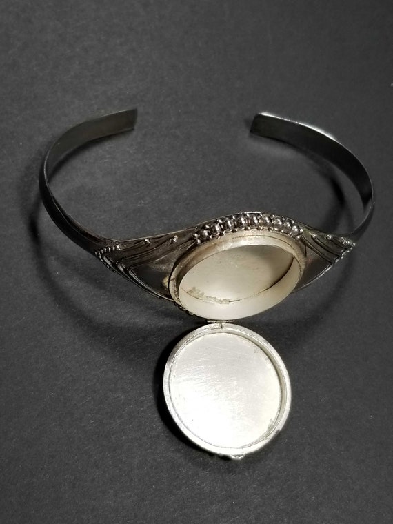 Silver Celtic Locket Bracelet, 925 Sterling Silve… - image 7
