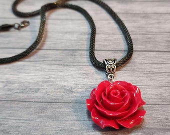◇VINTAGE HOLLYWOOD◇ Color Rose Necklace_VH2435NE010M □VINTAGE HOLLYWOOD□ Crystal Rose Necklace VH2435NE001M