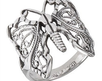 Vintage Sterling Silver Butterfly Ring