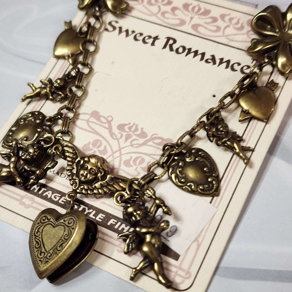 Vintage 'Sweet Romance' Heart and Cupid Themed Co… - image 4