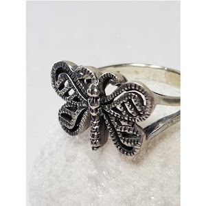 Vintage Sterling Silver Butterfly Ring