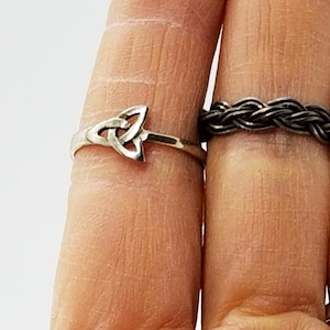 Vintage Sterling Silver Celtic Triquetra Ring Celtic Knot Ring Witch Ring Pagan Wicca