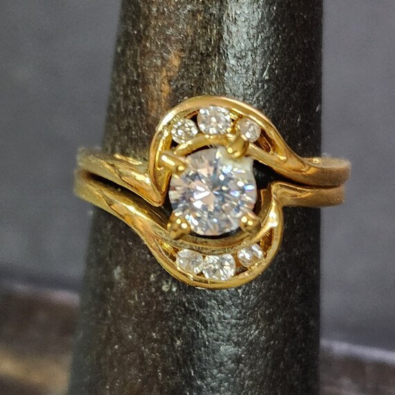 Faux wedding hotsell ring sets