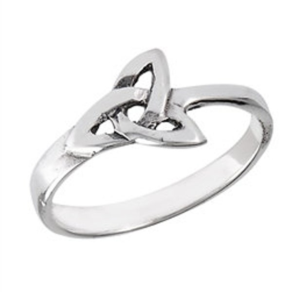 Vintage Sterling Silver Celtic Triquetra Ring Celtic Knot Ring Witch Ring Pagan Wicca