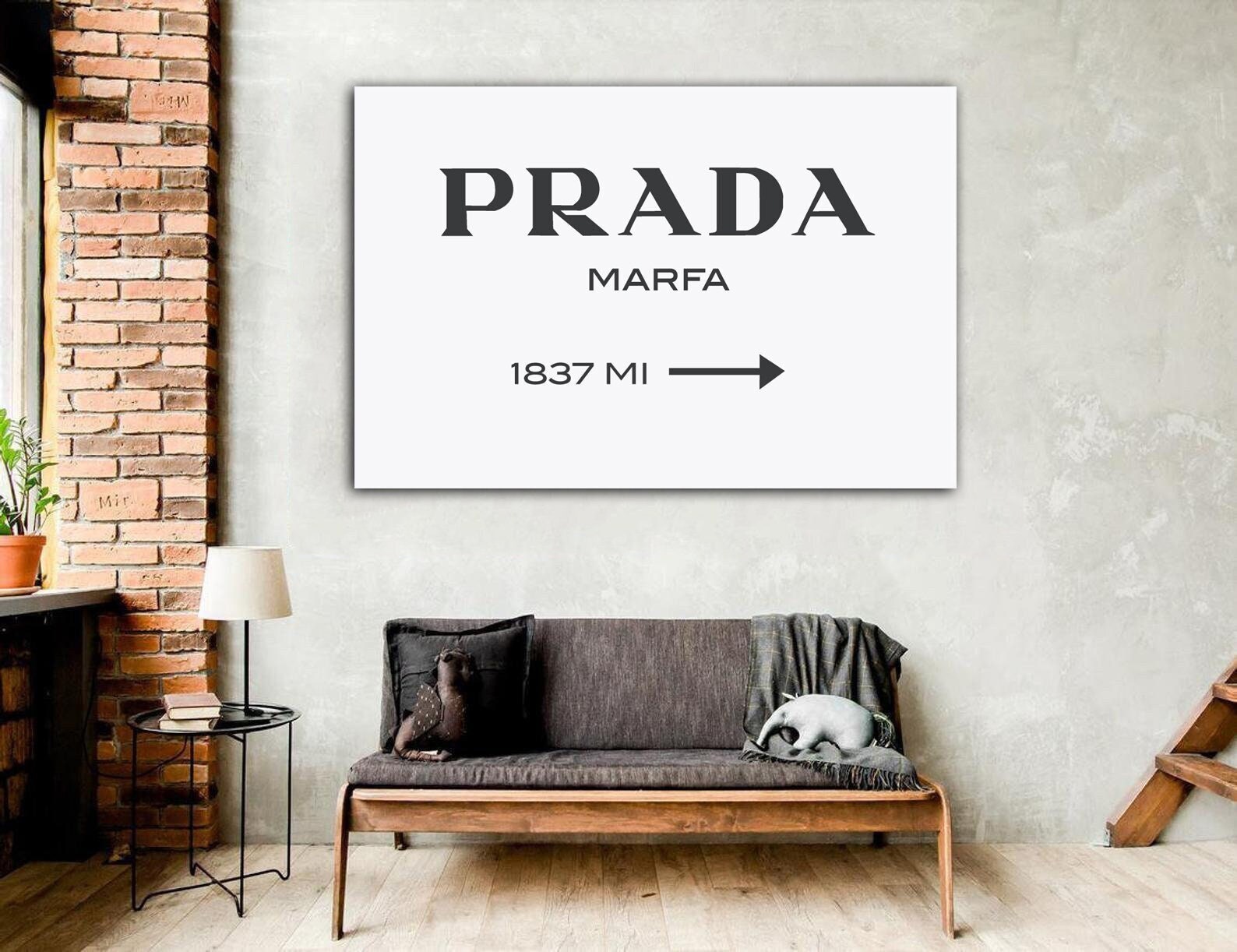 Prada Marfa Sign/Poster For Sale - Fashion Wall Art