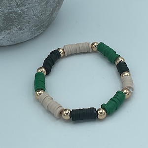Beaded Bracelets, Perfect for any occasion! Gift, Polymer Clay Bracelets, Stretchy Elastic