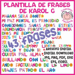FRASES PLANTILLA KAROL G