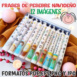 Frases NACIMIENTO PESEBRE navidad VELAS kerststal