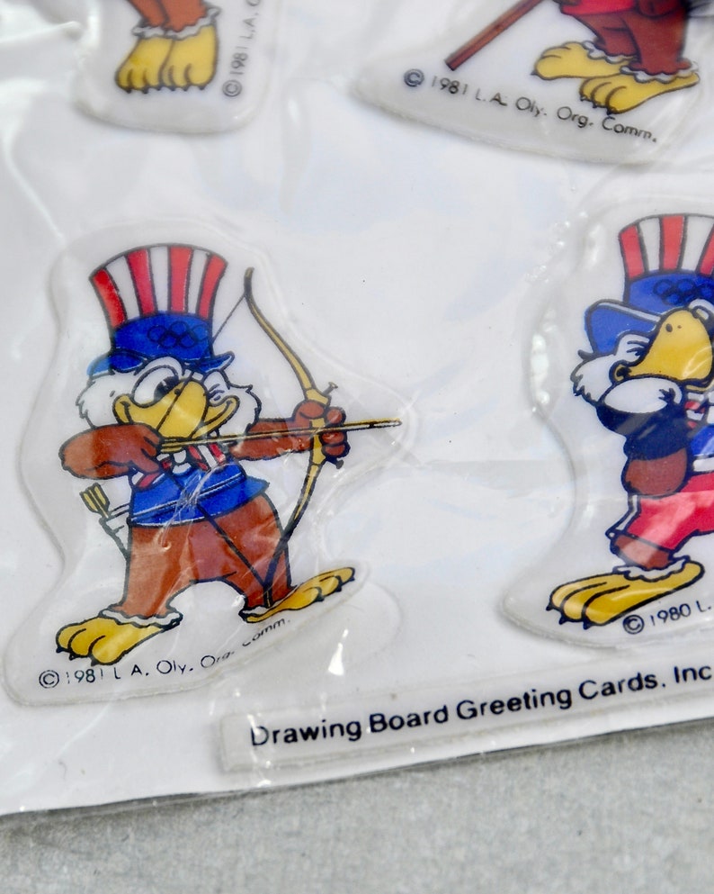 Porte-clés Olympiques Los Angeles 1984 – Vintage Sam The Eagle – Rare