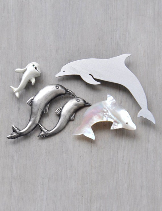 Wild Things Sterling Silver /& Marcasite Jumping Dolphin Pin