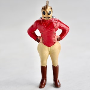 Vintage Rocketeer Figurine - 1991 superhero character flying man soft plastic 3" figure - Disney Applause
