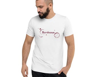 T-shirt bordeaux à manches courtes