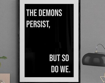 Lámina motivacional para pared: Persistencia, trabajo duro, éxito