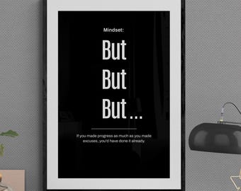 Aber Aber Aber | Ausreden | Motivation | Fokus | Zeit | Zeigen | Erfolg | Erobern Verbessern | Ziel Seize Erfolg | Motivation | Hustle | Denkweise