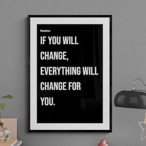 Change and Growth | Conquer | Critique | Improve | Goal | Success | Seize the Day | Motivation | Work | Hustle | Success | Get Up | Wall Art