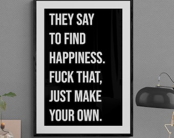 Motiverande väggkonsttryck: Skapa din egen lycka