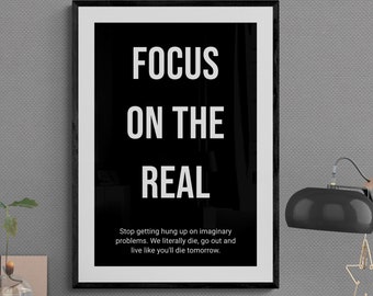 Focus on Reality | Maximum Effort | Motivation | Decor | Hustle | Success | Entrepreneur | Consistency | Inspiration | Grind | Goals