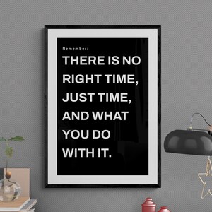 Motivational Wall Art Print: Seize The Day, Goal Success